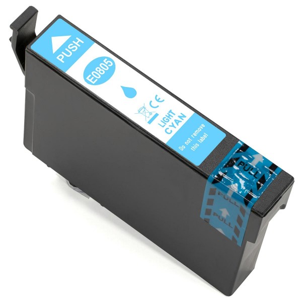 ESMOnline kompatible Druckerpatrone ersetzt Epson Light Cyan T0805 ("Kolibri")