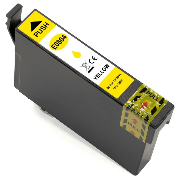 ESMOnline kompatible Druckerpatrone ersetzt Epson T0804 Yellow ("Kolibri")