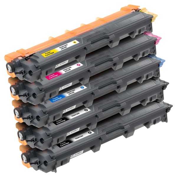 ESMOnline 5 Tonerkartusche DC TN241 TN242 TN245 TN246 für Brother Lasergeräte Toner