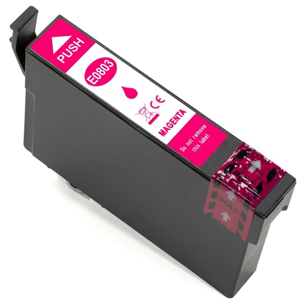 ESMOnline kompatible Druckerpatrone ersetzt Epson T0803 Magenta ("Kolibri")