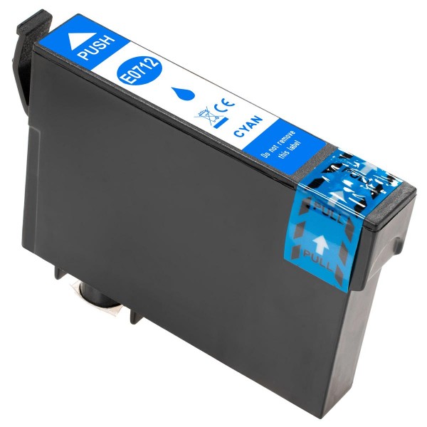 ESMOnline kompatible Druckerpatrone ersetzt Epson T0712 (T0892) Cyan ("Gepard")