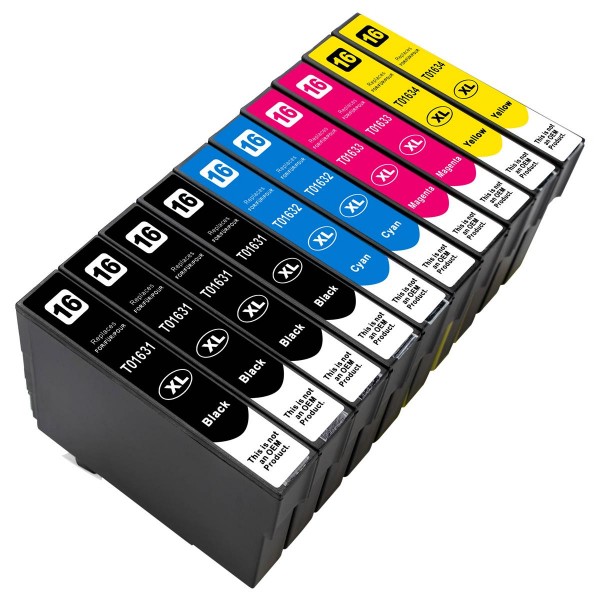 ESMOnline 10er kompatible Druckerpatronen als Ersatz für Epson 16XL ("Füller")
