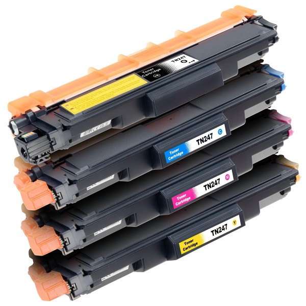 ESMOnline 4 Tonerkartusche TN247 BK C M Y für Brother Lasergeräte Toner MFC DCP HL