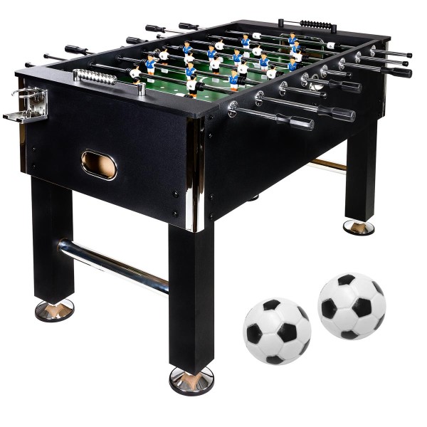 4048821000546 - GAMES PLANET® Profi Tischfussball Leeds schwarz von ESMOnline