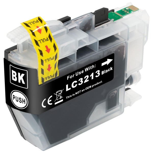ESMOnline kompatible Druckerpatrone ersetzt Brother LC-3213BK (LC-3211 BK), Schwarz