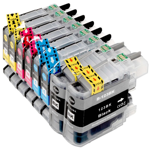 ESMOnline 8er kompatible Druckerpatronen ersetzt Brother LC-123