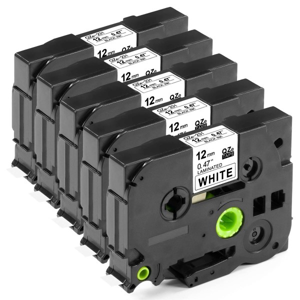 4250614803085 - 5x kompatibles Schriftband 12mm als Ersatz für Brother Ptouch TZe-231 TZe231 TZ-231 TZ231 von ESMOnline 4250614803085 - 5x kompatibles Schriftband 12mm als Ersatz für Brother Ptouch TZe-231 TZe231 TZ-231 TZ231 von ESMOnline