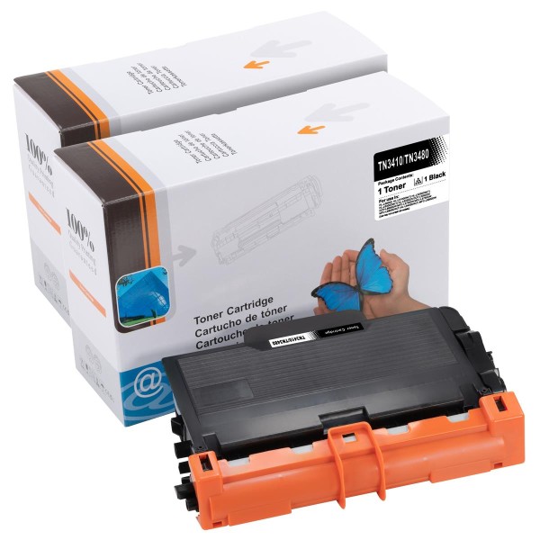 ESMOnline 2 Tonerkartusche TN3410/TN3480 für Brother Lasergeräte Toner Schwarz